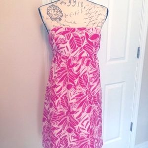 American Eagle Pink Dress Floral 8 Beach Easter